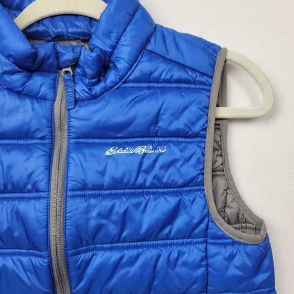 Eddie Bauer Bright Blue Kids Puffer Athletic Hiking Vest Spring XL - Picture 2 of 12